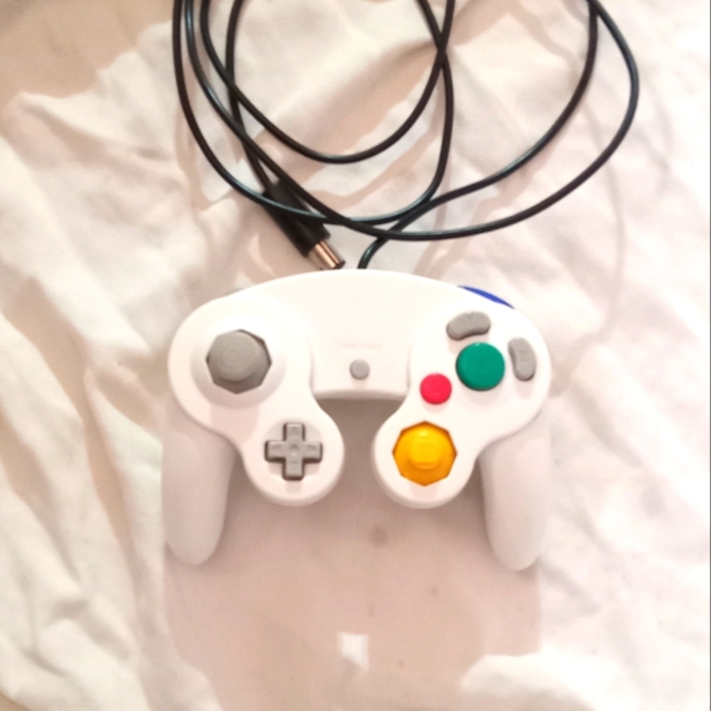 Nintendo Gamecube game cube 3rd third Party Controller Wired White
